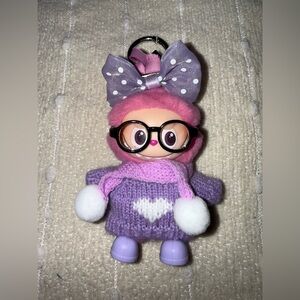 Pin for Love mini Labubu outfit- 5 piece purple set includes shoes and glasses